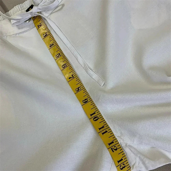 Appraisal New Linen Blend Straight Leg High Waist Pants Size XL Ivory White - Picture 12 of 15